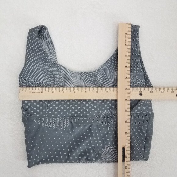 ABS2B Fitness Apparel Size S Sports Bra Top Athletic Workout Stretch Gray - Picture 4 of 5